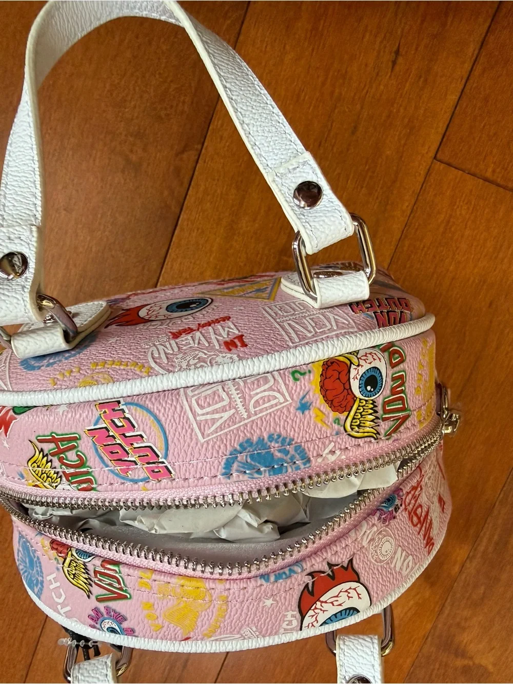 NWT Von Dutch Pink MINI BOWLING BAG - LIGHT PINK JAX